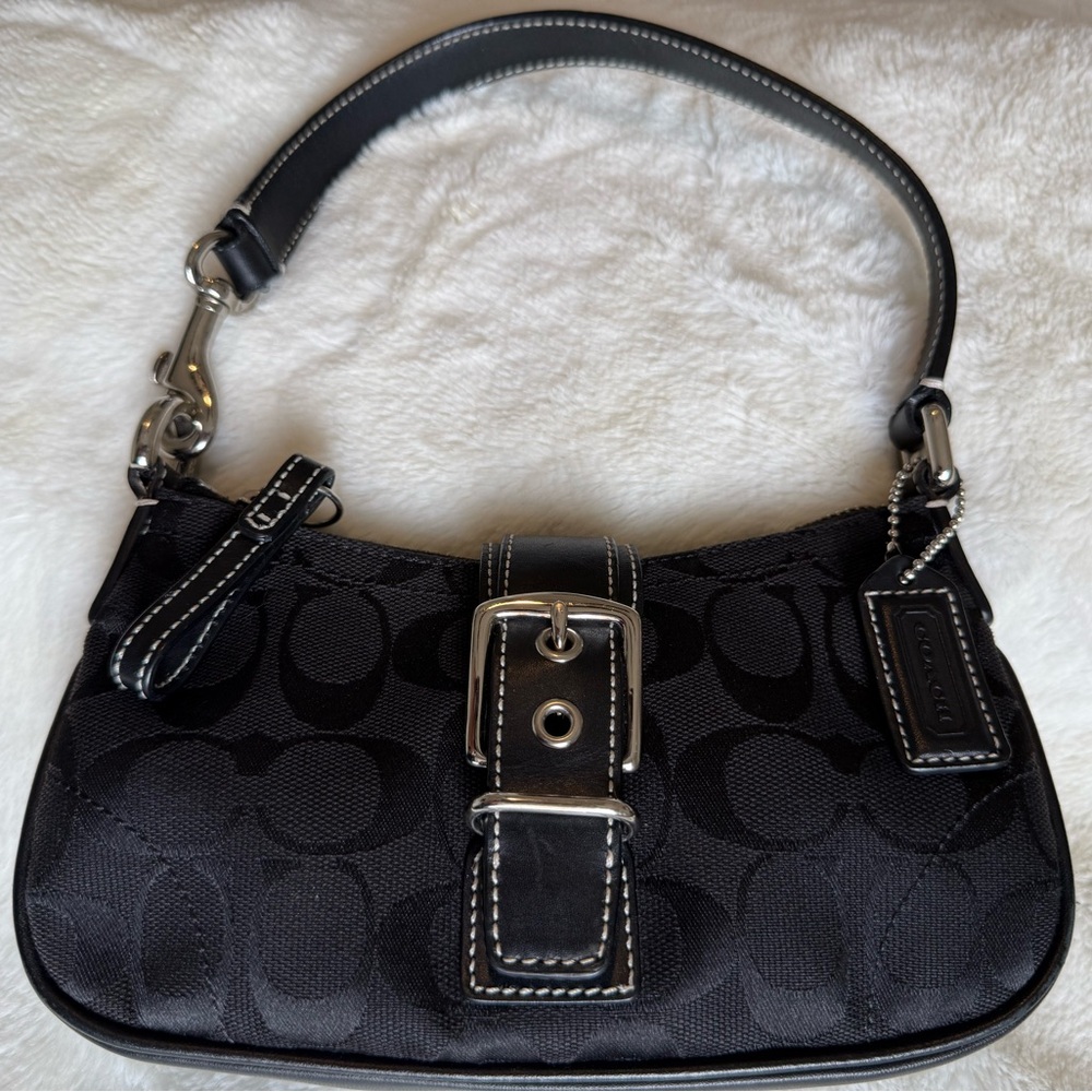 Vintage COACH purse Hamilton signature Baguette Demi Bucket mini SOHO Y2K